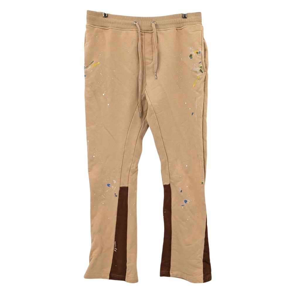 The Perfect Example‎ Painter Sweatpants Tan Paint Splatter Joggers XL Streetwear
